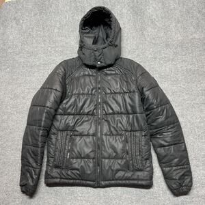 Alpinestars Jacket Womens Medium Black Puffer Hooded Full Zip Motorcycle Riding